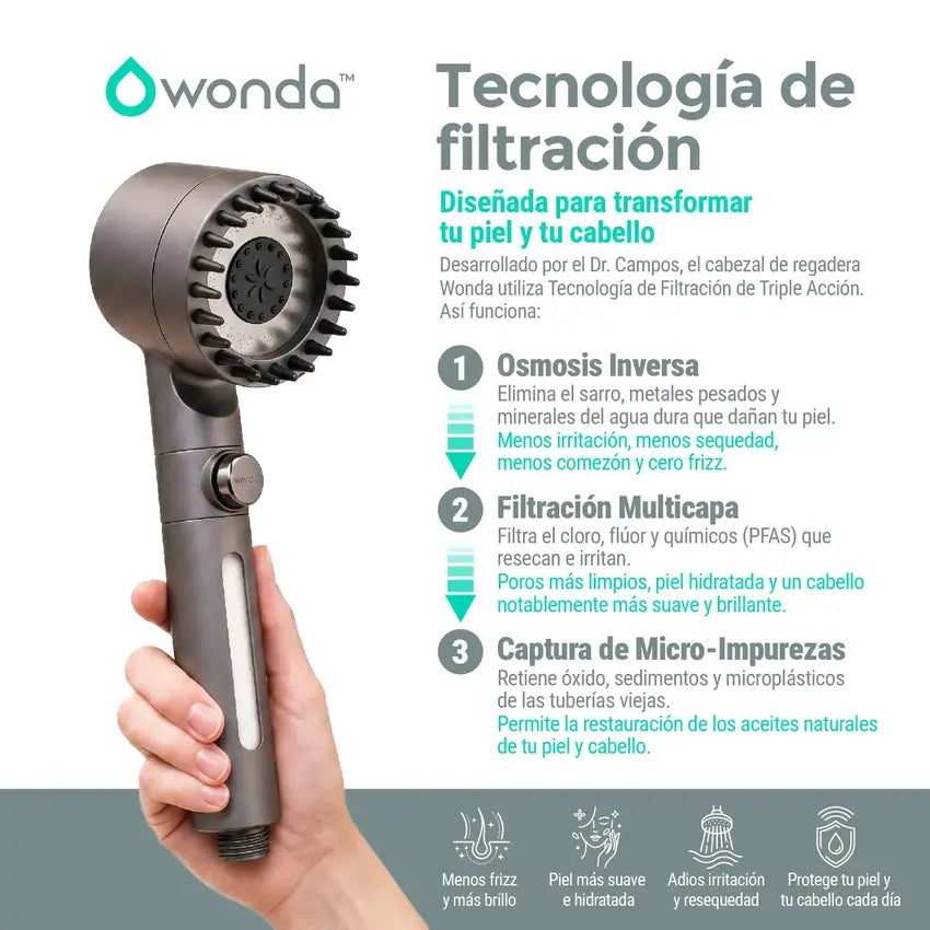 Transforma Tu Piel y Cabello con la Regadera WONDA™